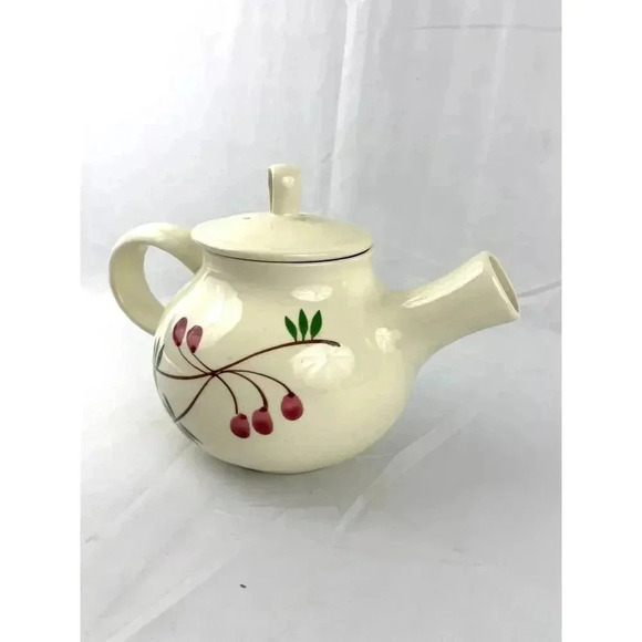 VTG 1997 Holiday Teapot Handcrafted Bath & Body Works 12" X 9" Exclusive Berry - Picture 12 of 14